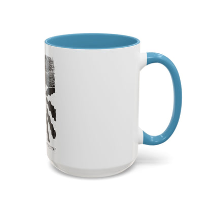 “Twisted Sisters” Mug   Natural and Free . Two Tone Design Accent Coffee Mug  11oz 15oz