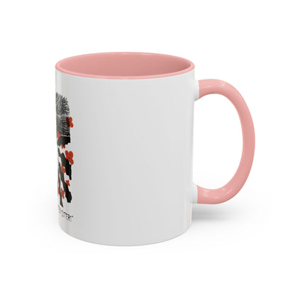 Festive Adinkra meets Twisted Sisters Hair and Cola Nuts . Accent Coffee Mug (11, 15oz)