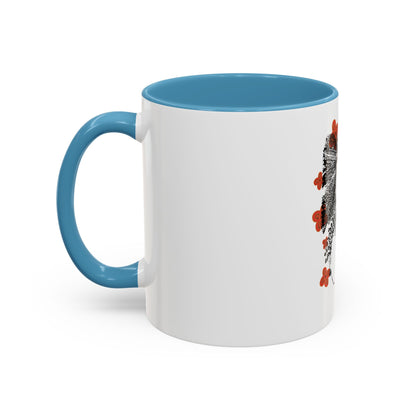 Festive Adinkra meets Twisted Sisters Hair and Cola Nuts . Accent Coffee Mug (11, 15oz)