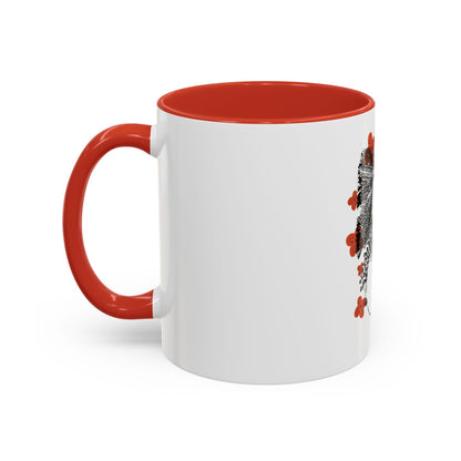 Festive Adinkra meets Twisted Sisters Hair and Cola Nuts . Accent Coffee Mug (11, 15oz)