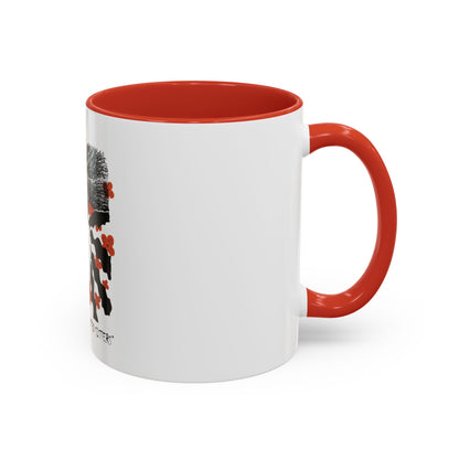 Festive Adinkra meets Twisted Sisters Hair and Cola Nuts . Accent Coffee Mug (11, 15oz)