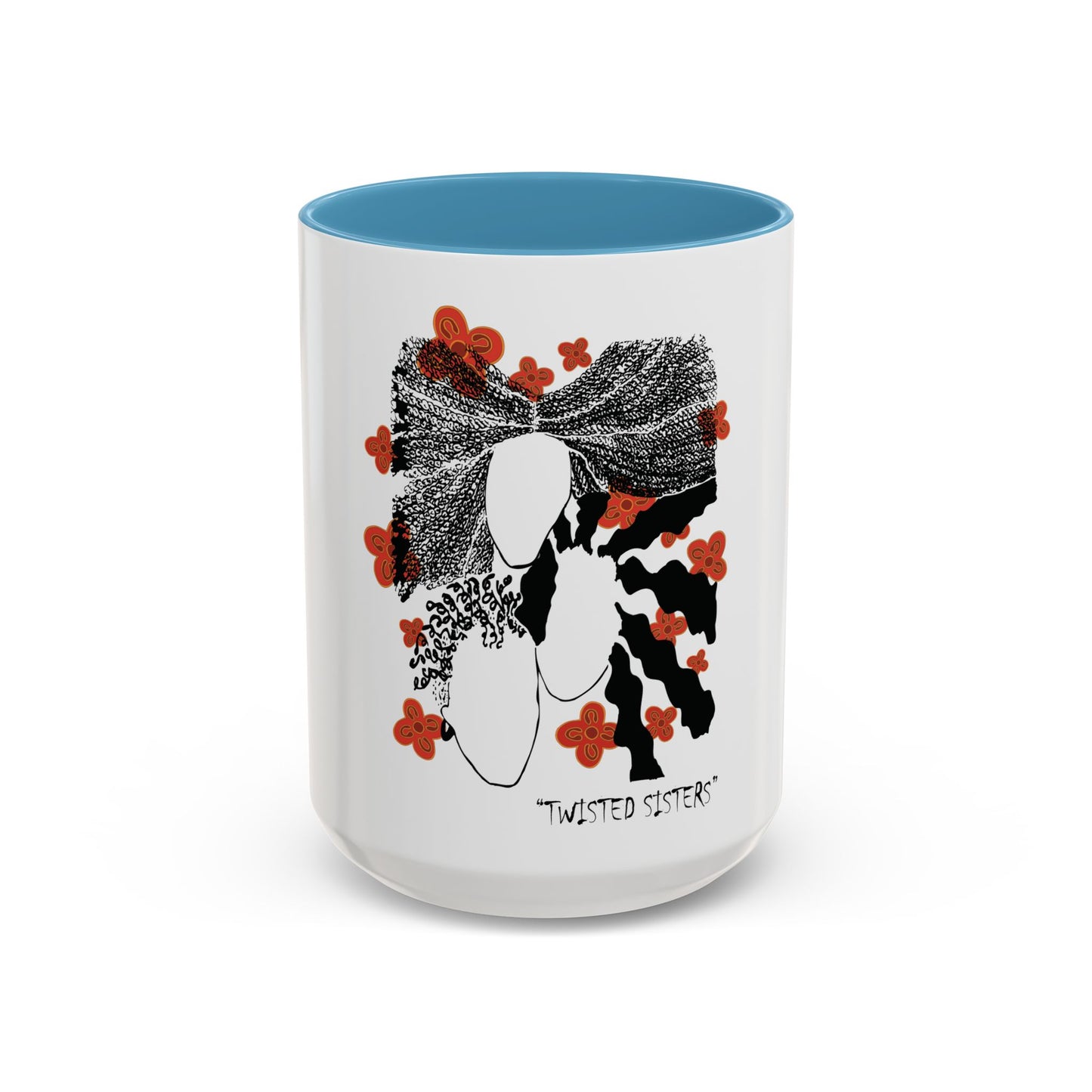 Festive Adinkra meets Twisted Sisters Hair and Cola Nuts . Accent Coffee Mug (11, 15oz)