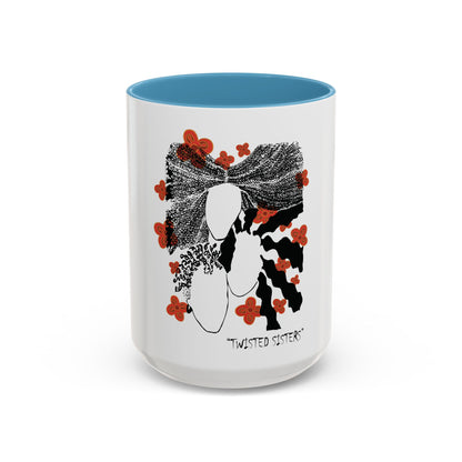 Festive Adinkra meets Twisted Sisters Hair and Cola Nuts . Accent Coffee Mug (11, 15oz)