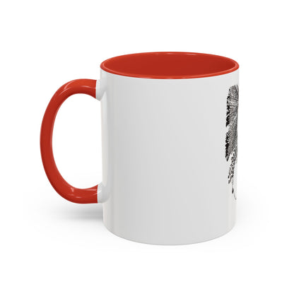 “Twisted Sisters” Mug   Natural and Free . Two Tone Design Accent Coffee Mug  11oz 15oz