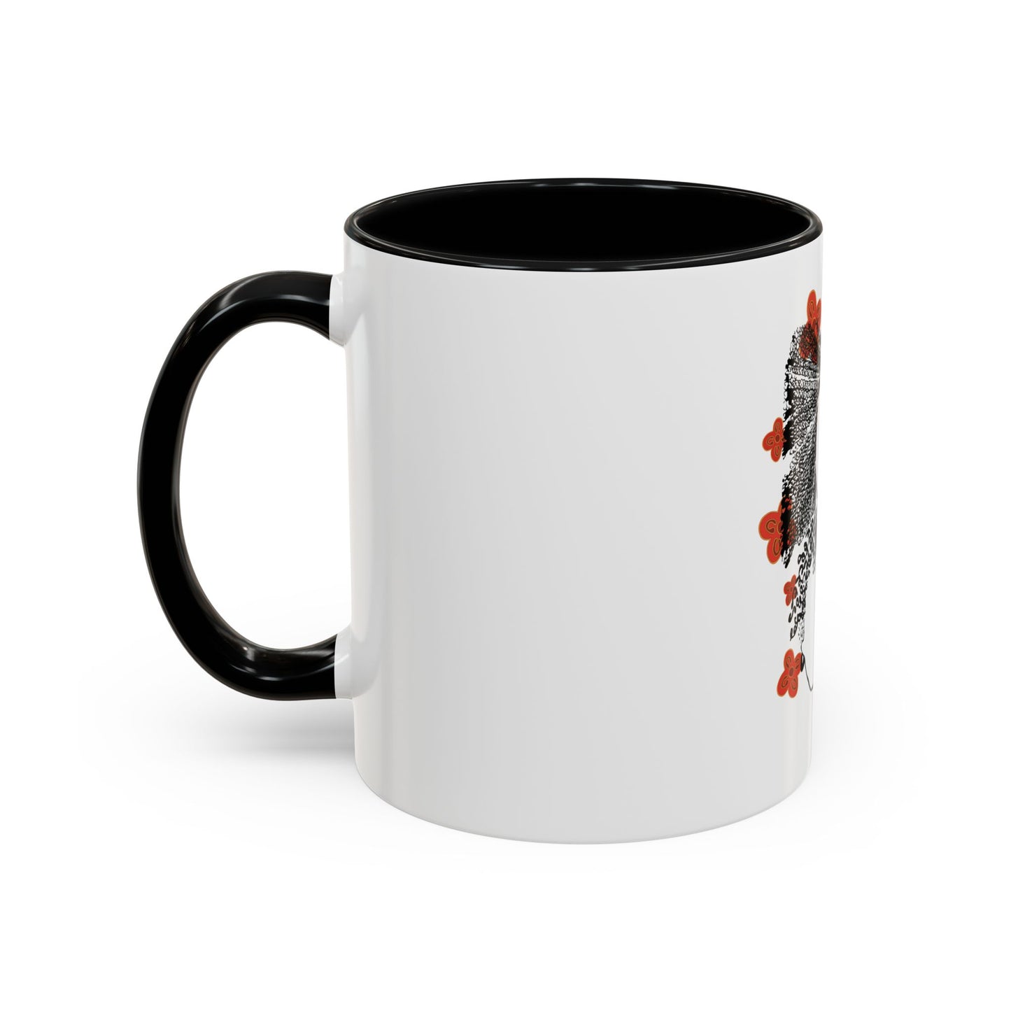 Festive Adinkra meets Twisted Sisters Hair and Cola Nuts . Accent Coffee Mug (11, 15oz)