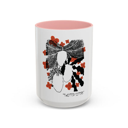 Festive Adinkra meets Twisted Sisters Hair and Cola Nuts . Accent Coffee Mug (11, 15oz)