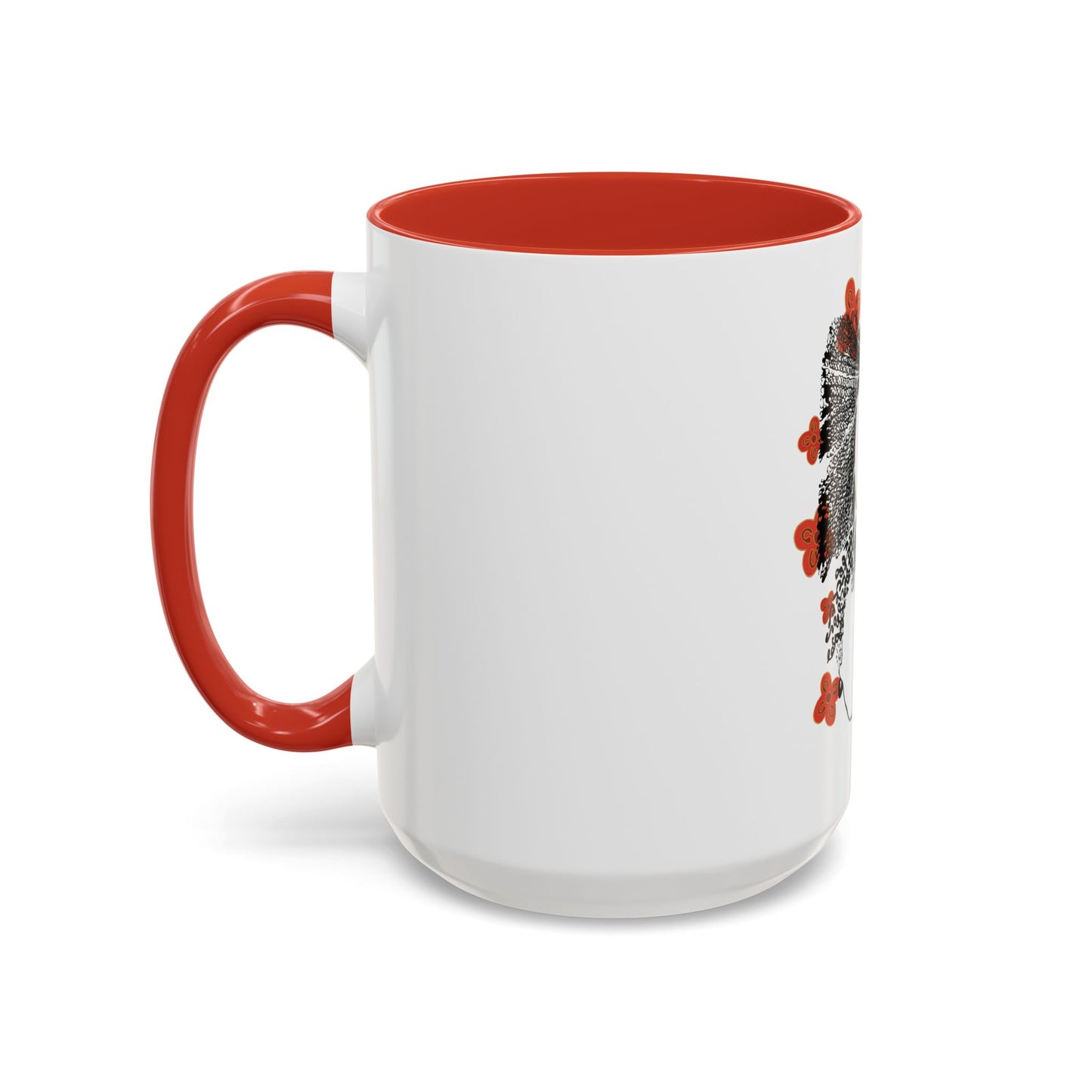 Festive Adinkra meets Twisted Sisters Hair and Cola Nuts . Accent Coffee Mug (11, 15oz)