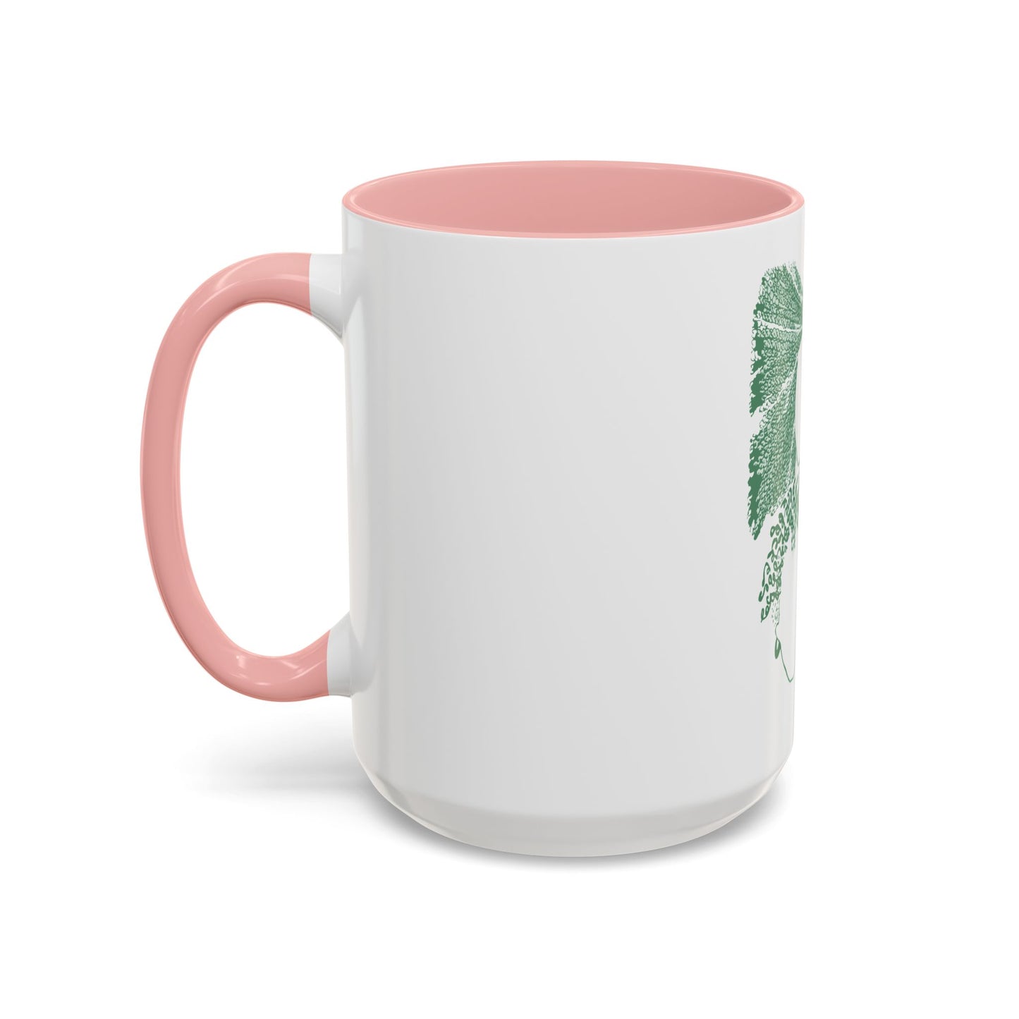 Twisted Sisters Mug  in Green. Natural and Free Two Tone Design