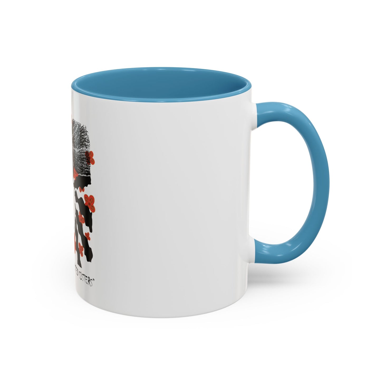 Festive Adinkra meets Twisted Sisters Hair and Cola Nuts . Accent Coffee Mug (11, 15oz)