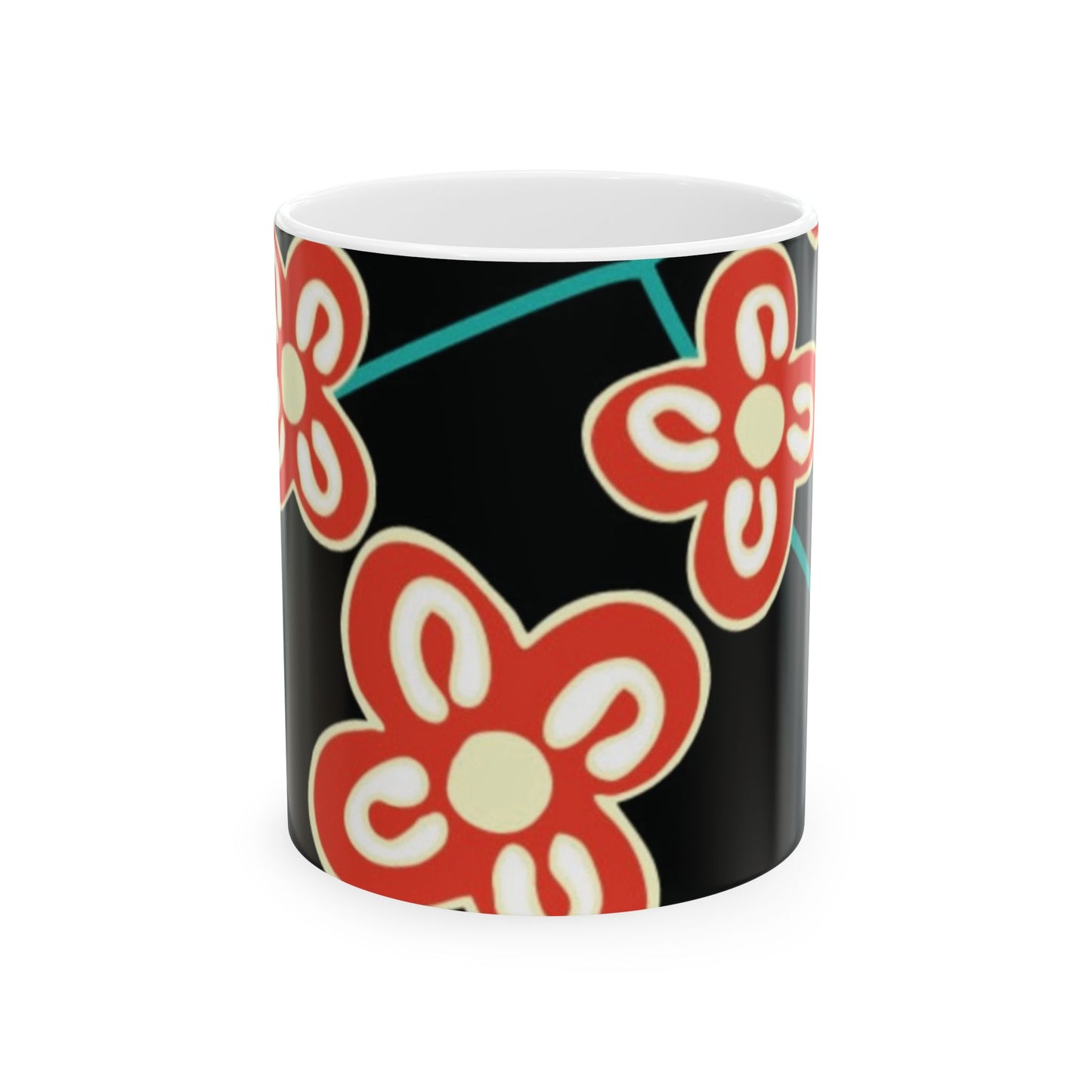 Festive Adinkra  Ceramic Mug, 11oz 15oz