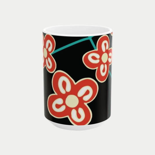 Festive Adinkra  Ceramic Mug, 11oz 15oz