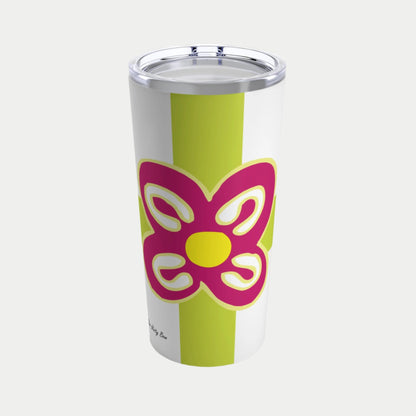 Tumbler 20oz Festive Adinkra Cola Nut Ribbon and Bow Design for Christmas Kwanzaa Juneteenth Celebration