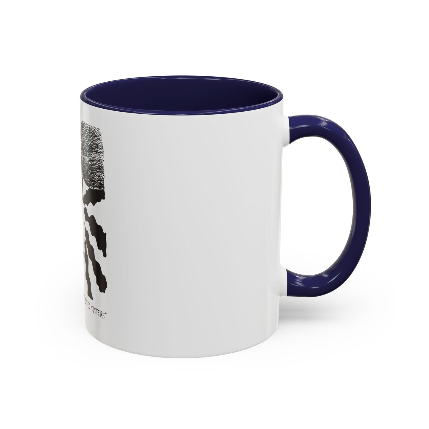 “Twisted Sisters” Mug   Natural and Free . Two Tone Design Accent Coffee Mug  11oz 15oz